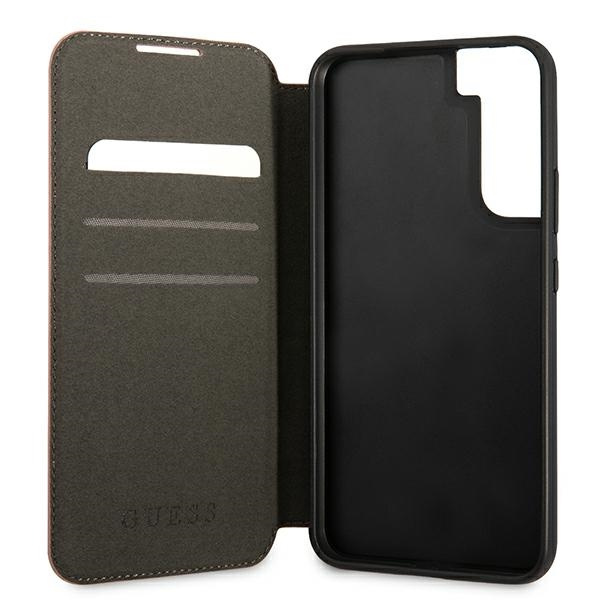 Guess GUBKS22MPSASBPI S22+ S906różowy/pink book Saffiano Stripes