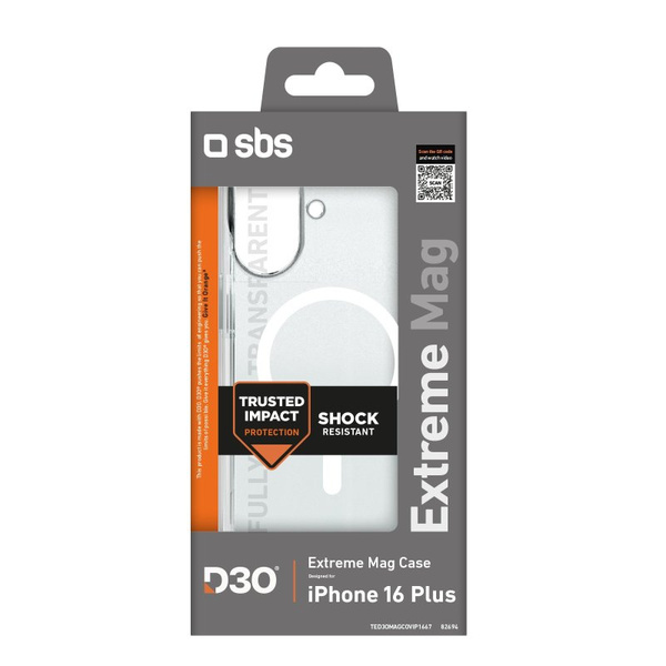 SBS Ultra-strong etui do iPhone'a 16 Plus z technologią D3O