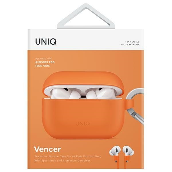 Etui UNIQ Vencer na AirPods Pro 2 - pomarańczowe