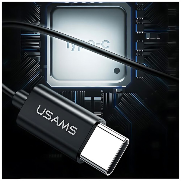 USAMS Słuchawki stereo EP-43 metalUSB-C ciemny zielony/dark green HSEP4302