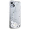 Guess GUHCP14SLCSGSGH iPhone 14 / 15 /13 6.1" biały/white hardcase Liquid Glitter Marble