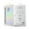 Guess GUHMP15SHITSQ iPhone 15 / 14 / 13 6.1" turkusowy/turquoise hardcase IML Iridescent MagSafe