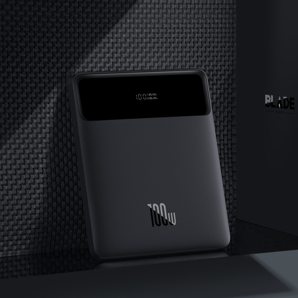 BASEUS BLADE 100W 20000MAH ULTRA-THIN POWER BANK BLACK PD QC SCP FCP (PPDGL-01)