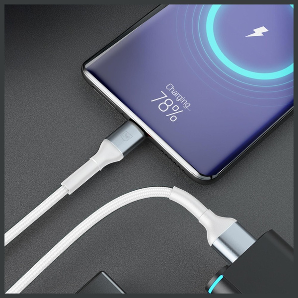 Kabel 3MK Hyper Cable N-SERIES USB-A do Lightning 2m 5V/2.4A 12W biały