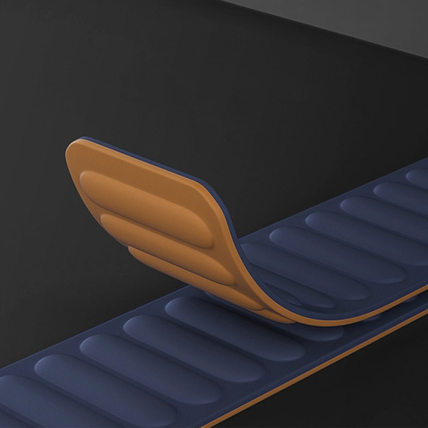 Magnetic Strap pasek do Watch 6 / 5 / 4 / 3 / 2 / SE (44mm / 42mm) magnetyczna opaska bransoleta bransoletka niebieski