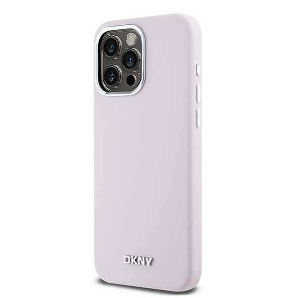DKNY DKHMP15XSMCHLP iPhone 15 Pro Max6.7" różowy/pink hardcase Liquid Silicone Small Metal Logo MagSafe