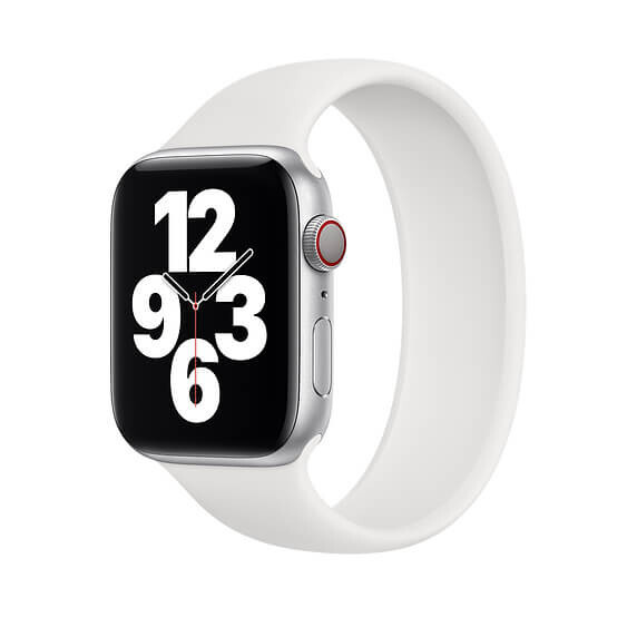 Apple Opaska  APPLE WATCH 3H875ZM/A SOLO LOOP 44/45/46/49MM SIZE 4 WHITE ORYGINALNA PLOMBA