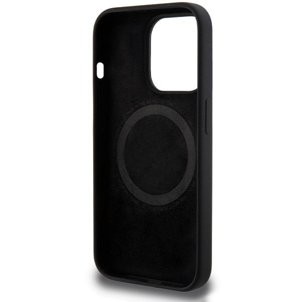 BMW M Silicone Pattern MagSafe case for iPhone 15 Pro - black