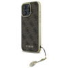 Guess GUHCP16LGF4GBR iPhone 16 Pro 6.3"  brązowy/brown hardcase 4G Charms Collection