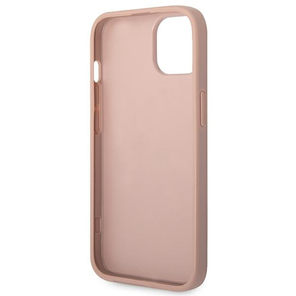 Guess GUHCP14MPSASBPI iPhone 14 Plus / 15 Plus 6.7" różowy/pink Saffiano Strap