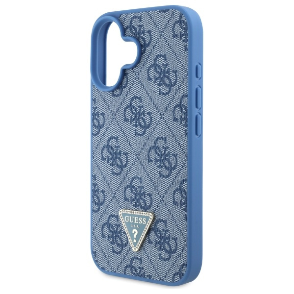 Guess GUHCP16SP4TDPB iPhone 166.1" niebieski/blue hardcase Leather 4G Triangle Strass