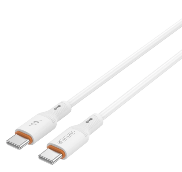 JELLICO kabel B29 USB-C - USB-C PD 60W 1M Biały