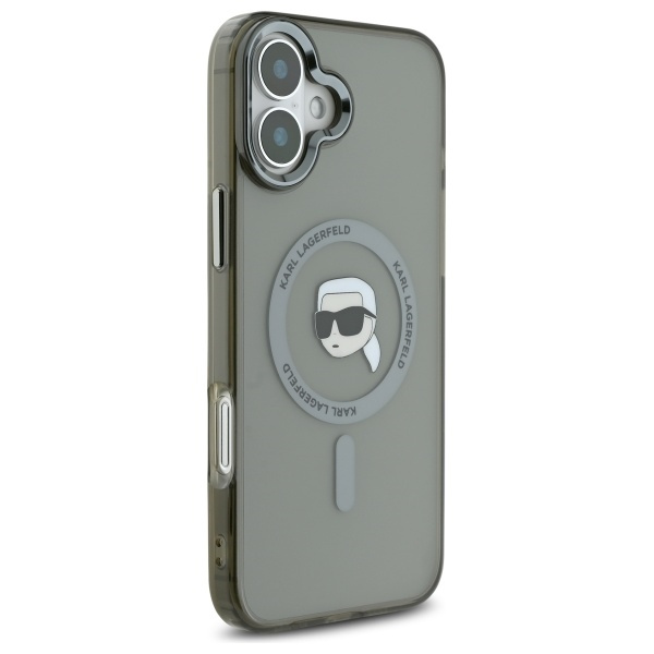 Karl Lagerfeld KLHMP16MHLSKIK iPhone 16 Plus 6.7" czarny/black hardcase IML Metal Karl Head MagSafe