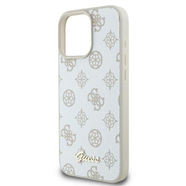 Guess GUHMP16LPGPYSH iPhone 16 Pro6.3" biały/white hardcase Peony Script Logo MagSafe