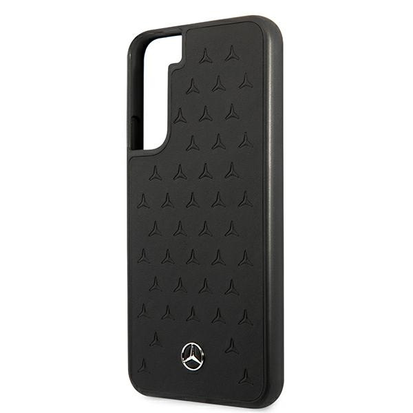 Mercedes MEHCS22MPSQBK S22+ S906czarny/black hardcase Leather Stars Pattern