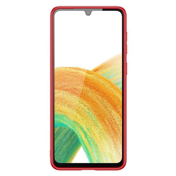 ELEGANT COVER MADE OF ARTIFICIAL LEATHER FOR SAMSUNG GALAXY A33 5G RED. DUX DUCIS YOLO