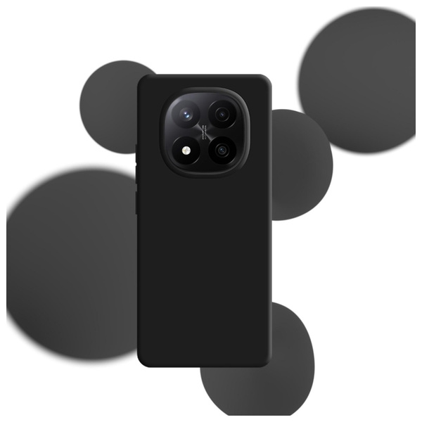 Etui 3MK Silicone Case do Xiaomi Redmi   Note 14 Pro+ czarny
