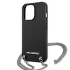 KARL LAGERFELD KLHCP13XPMK IPHONE 13 PRO MAX 6.7 "HARDCASE CZARNY/BLACK LEATHER TEXTURED AND CHAIN
