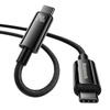 Cable USB C - USB C 480Mb/s 240W 3m Baseus Tungsten Gold CAWJ040101 - black