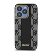 DKNY DKHMP15LPCPVSLK iPhone 15 Pro6.1" czarny/black hardcase Leather Checkered Mono Pattern MagSafe