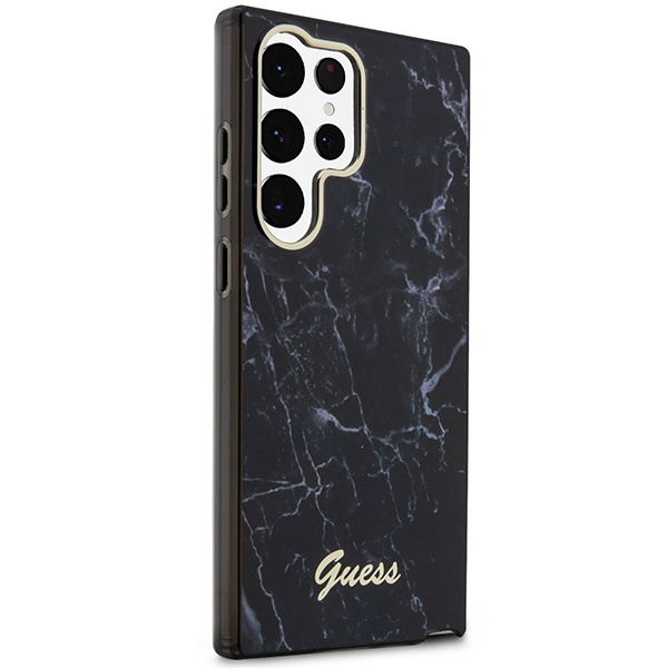 Guess GUHCS23LPCUMAK S23 Ultra S918czarny/black hardcase Marble