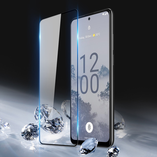 Dux Ducis 10D Tempered Glass szkło hartowane Nokia X30 9H z czarną ramką