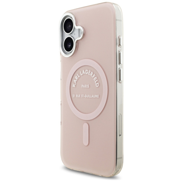 Etui Karl Lagerfeld IML Karl RSG Logo    MagSafe do iPhone 17 różowy