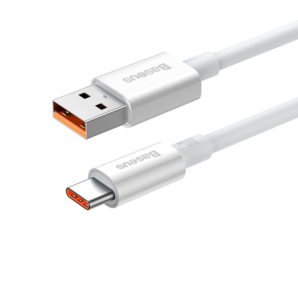 Baseus Superior Series kabel do szybkiego ładowania USB-A - USB-C 100W 480Mb/s 2m biały