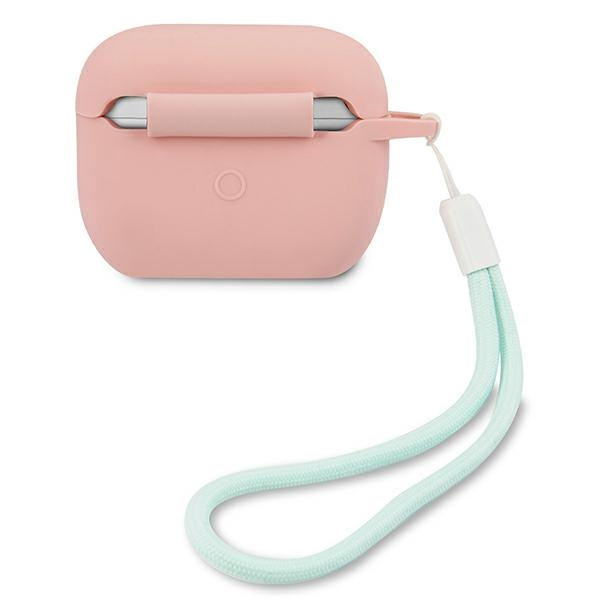 Guess GUACAPLSVSPG AirPods Pro coverróżowo zielony/pink green Silicone Vintage