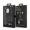 Case BMW BMHCP14L22NBCK iPhone 14 Pro 6.1 "black / black Leather Carbon