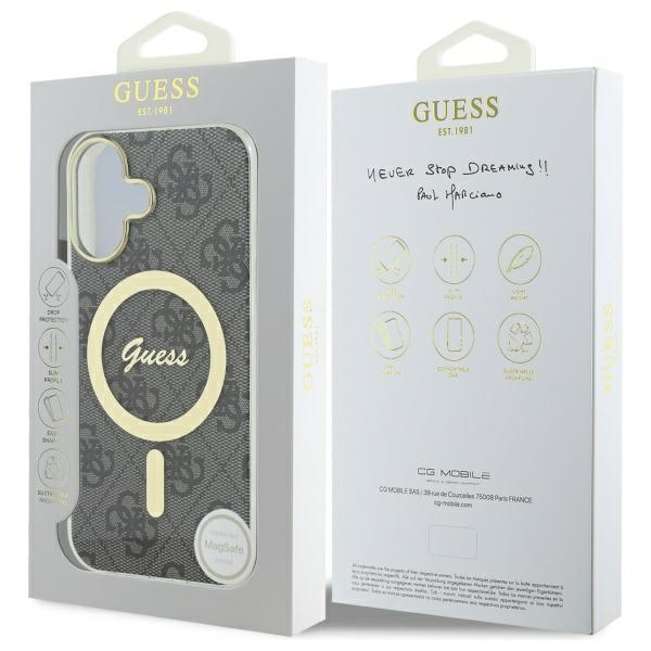 Guess GUHMP16MH4STK iPhone 16 Plus 6.7"  czarny/black hardcase IML 4G MagSafe