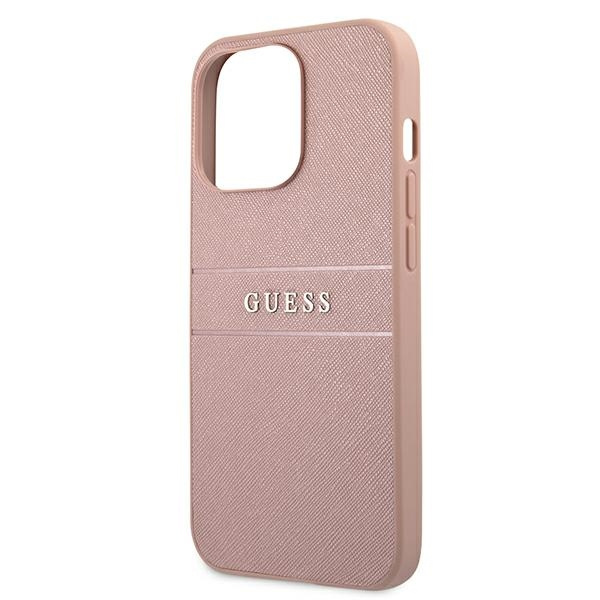 Guess GUHCP13XPSASBPI iPhone 13 Pro Max6,7" różowy/pink hardcase Saffiano Stripe