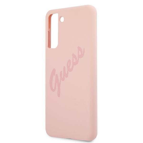 Guess GUHCS21MLSVSPI S21+ G996różowy/pink hardcase Script Vintage