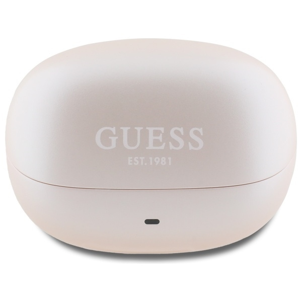 Guess słuchawki Bluetooth GUTWST88MCTGP  TWS + stacja dokująca różowy/pink Capsule Printed Logo