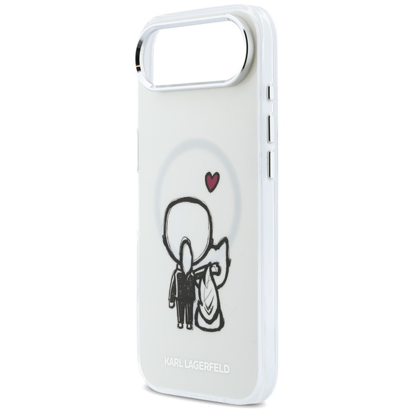Etui Karl Lagerfeld Karl & Choupette     Back MagSafe do iPhone Air przezroczysty