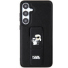 KARL LAGERFELD KLHCS24MGSAKCPK S24+ S926 CZARNY/BLACK HARDCASE GRIPSTAND SAFFIANO KARL&CHOUPETTE PINS