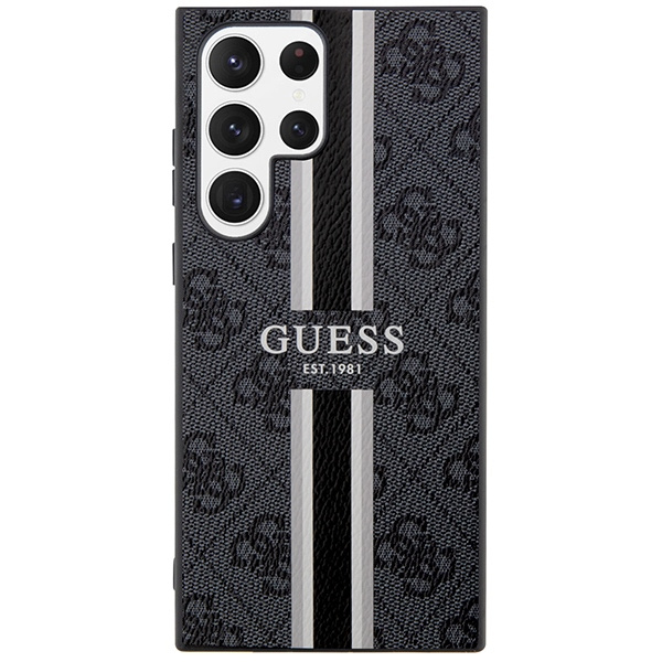 Guess GUHCS23LP4RPSK S23 Ultra S918 czarny/black hardcase 4G Printed Stripe