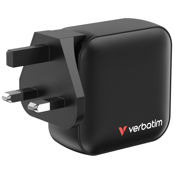 Ładowarka sieciowa Verbatim Mini GaN     100W 3xUSB-C PD/1x USB-A QC czarny 32231