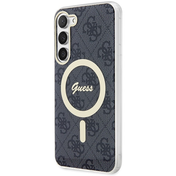 GUESS GUHMS23SH4STK S23 S911 CZARNY/BLACK HARDCASE 4G MAGSAFE