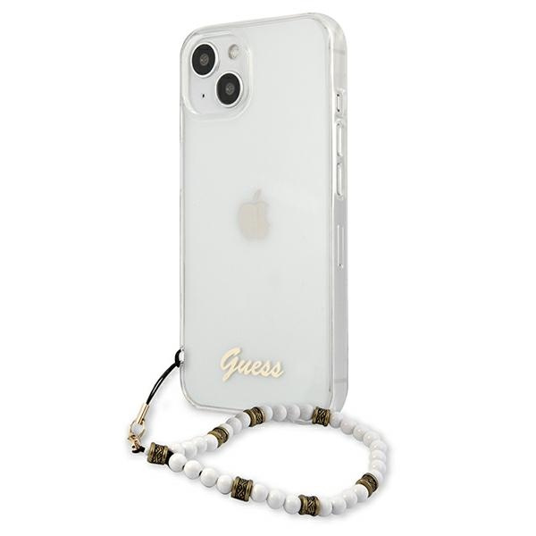 Guess GUHCP13MKPSWH iPhone 13 / 14 / 156.1" Transparent hardcase White Pearl