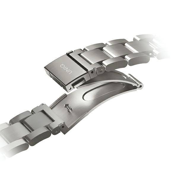Pasek Uniq Osta Stainless Steel na Apple Watch 1/2/3/4/5/6/7/8/SE/SE2/Ultra 42/44/45/49mm - srebrny
