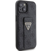 Guess GUHCP15SPGS4TDK iPhone 15 / 14 / 13 6.1" czarny/black hardcase Grip Stand 4G Triangle Strass