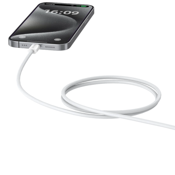 JELLICO kabel IP15 USB-C - USB-C PD 60W 1M Biały