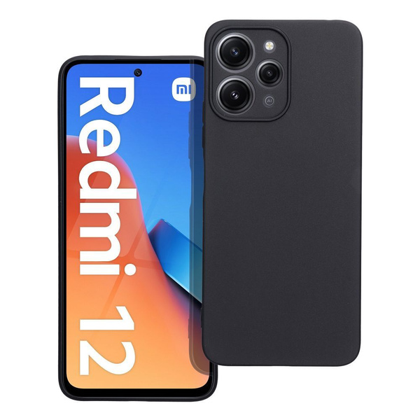 Futerał MATT do XIAOMI Redmi 12 4G / Redmi 12 5G czarny
