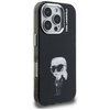 Etui Karl Lagerfeld IML Aquarelle Karl & Logo MagSafe do iPhone 16 Pro czarny