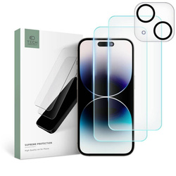 SZKŁO HARTOWANE TECH-PROTECT SUPREME SET IPHONE 15 PLUS CLEAR