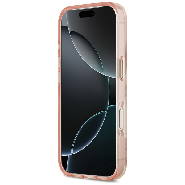 Etui Guess Jungle Tonal Triangle MagSafe do iPhone 17 Pro Max różowy