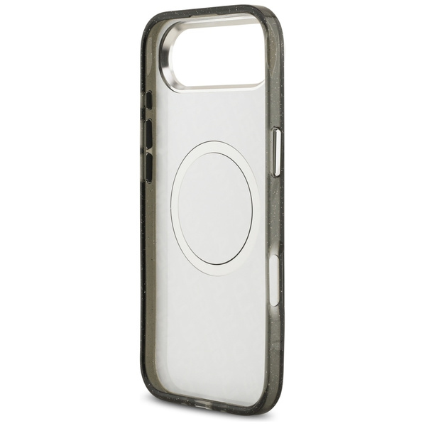 Etui Karl Lagerfeld IML Glitter Karl &   Choupette Heads Logo MagSafe do iPhone Air czarny