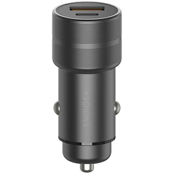 ENERGEA ład. sam. 1xUSB+1xUSB-C PD-QC 3.0 38W szary/gunmetal Alu Drive PD20+