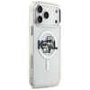 Etui Karl Lagerfeld IML Glitter Karl &   Choupette Sketch Logo MagSafe do iPhone 17 Pro Max przezroczysty